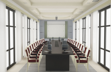 Integrated AV meeting room